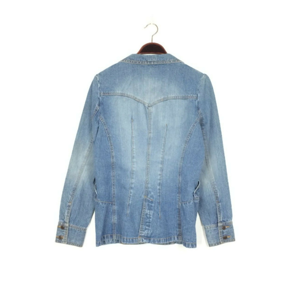 90s Vtg Light Denim Jacket Size M Retro Mossimo - Picture 2 of 8